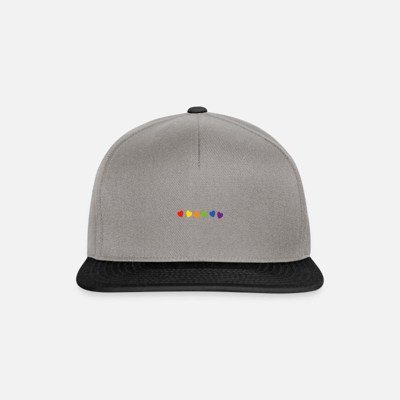 Pride Hearts - Snapback Cap - graphite/black
