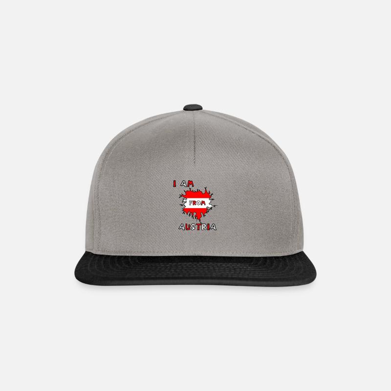 I am from Austria - Snapback Cap - graphite/black