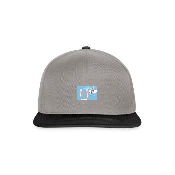 Pâques joyeuses - Lapins de Pâques cielfahappyeaster - Casquette snapback - gris graphite/noir - Devant