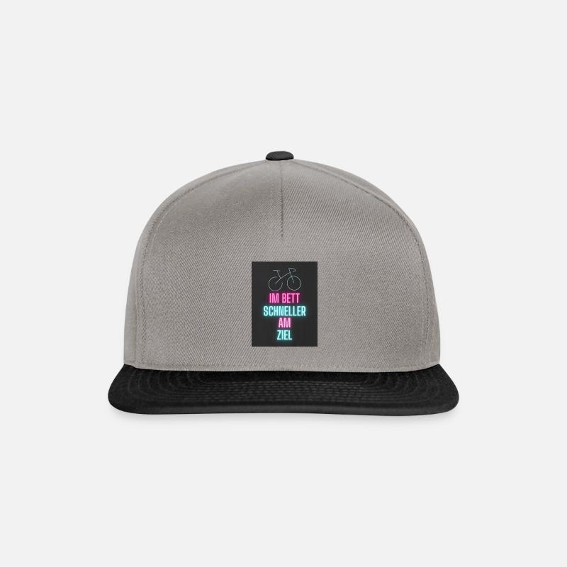 Im Bett - Snapback Cap - Graphit/Schwarz