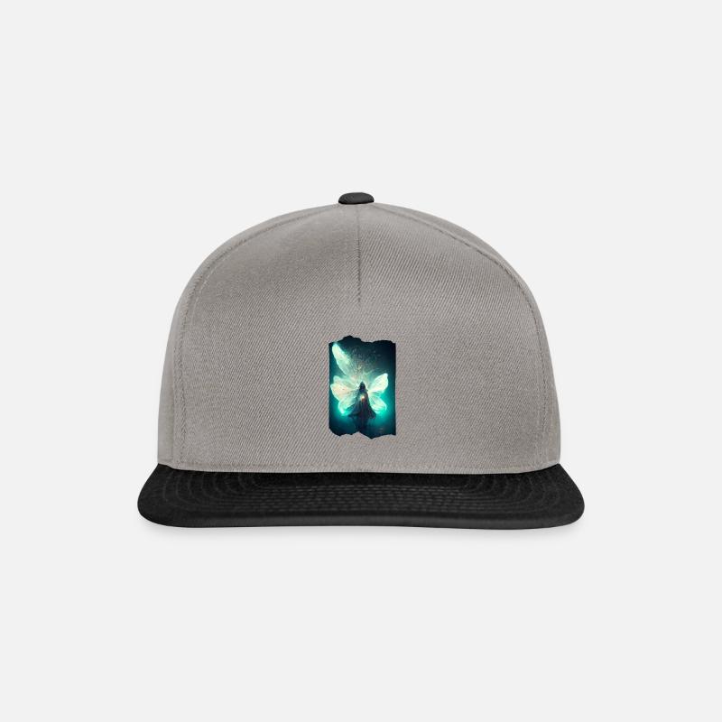Fée de la nuit - Casquette snapback - gris graphite/noir