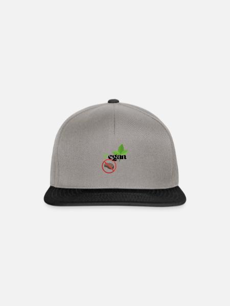 Vegan - Snapback Cap - Graphit/Schwarz