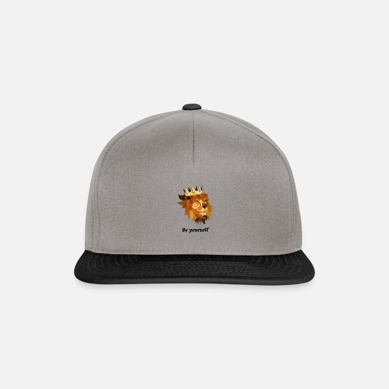 Sei Stark wie ein Löwe - Snapback Cap - Graphit/Schwarz