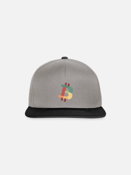 Bitcoin retro - Snapback Cap - Graphit/Schwarz