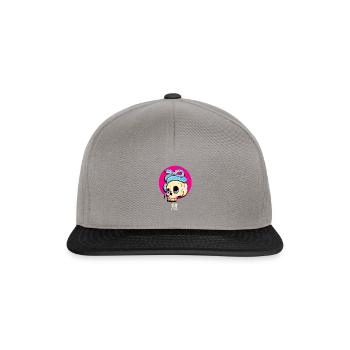 Skull and Snake - Snapback Cap - graphite/black - Front
