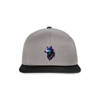 Wolf - Snapback Cap - graphite/black - Front