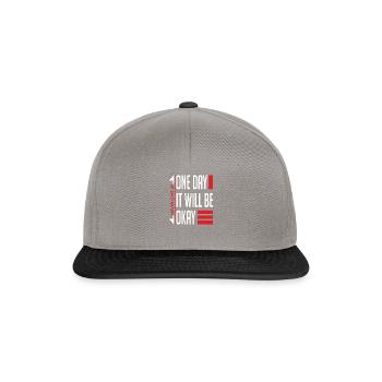 Éclat d'avenir/espoir - Casquette snapback - gris graphite/noir - Devant