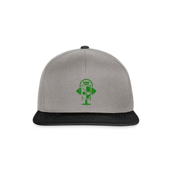 Podcast Logo Green - Snapback Cap - graphite/black - Front