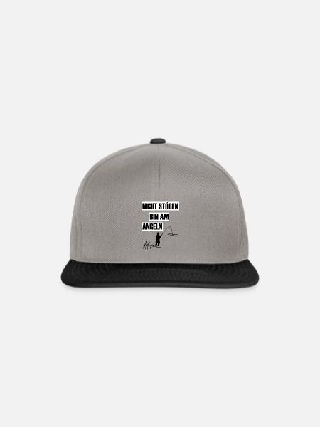Angeln - Snapback Cap - Graphit/Schwarz