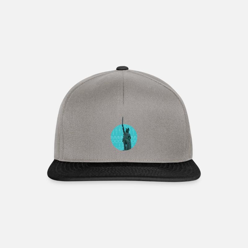 Hermannsdenkmal in Detmold - Snapback Cap - Graphit/Schwarz