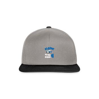 Kindergeburtstag Polizist 4 Jahre Kinder Polizei - Snapback Cap - Graphit/Schwarz - Vorne