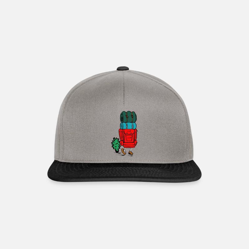 randonnée - Casquette snapback - gris graphite/noir