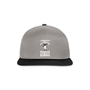 Schaf Schäfer Hirte Bauer Landwirt Bauernhof Schaf - Snapback Cap - Graphit/Schwarz - Vorne