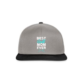 beste grill mom - Snapback Cap - Graphit/Schwarz - Vorne
