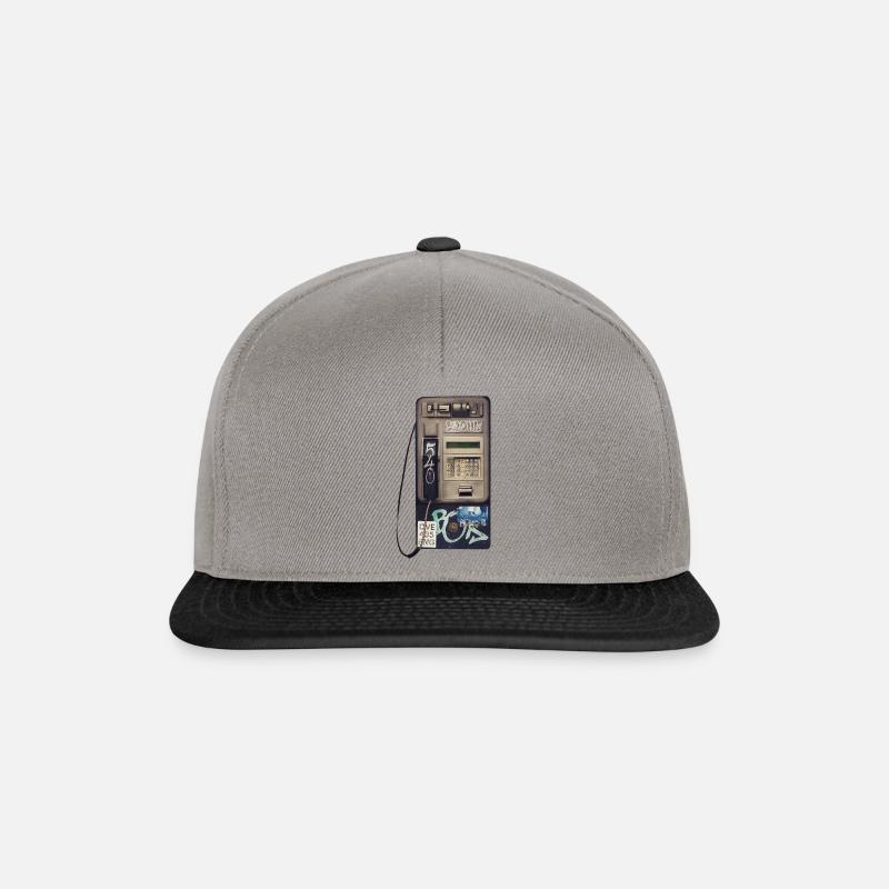 Telefonzelle fbg Artboard 1 - Snapback Cap - Graphit/Schwarz