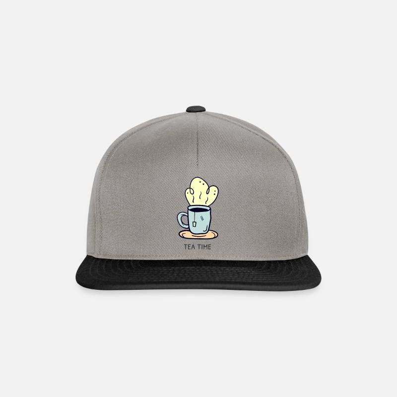 Tea time Teebeutel - Snapback Cap - Graphit/Schwarz