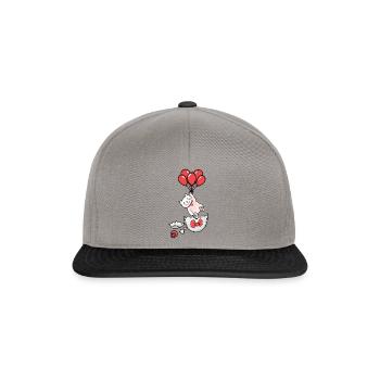 Chat Naissance Coquille D’oeuf Ballons Enfants Bébé - Casquette snapback - gris graphite/noir - Devant