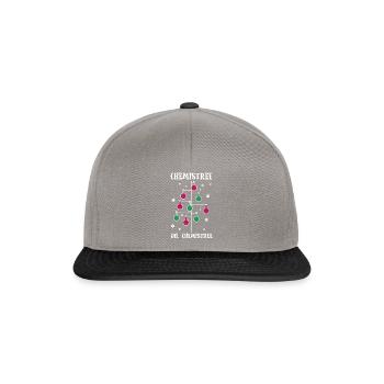 Xmas Pun Chemis Tree - Snapback Cap - Graphit/Schwarz - Vorne