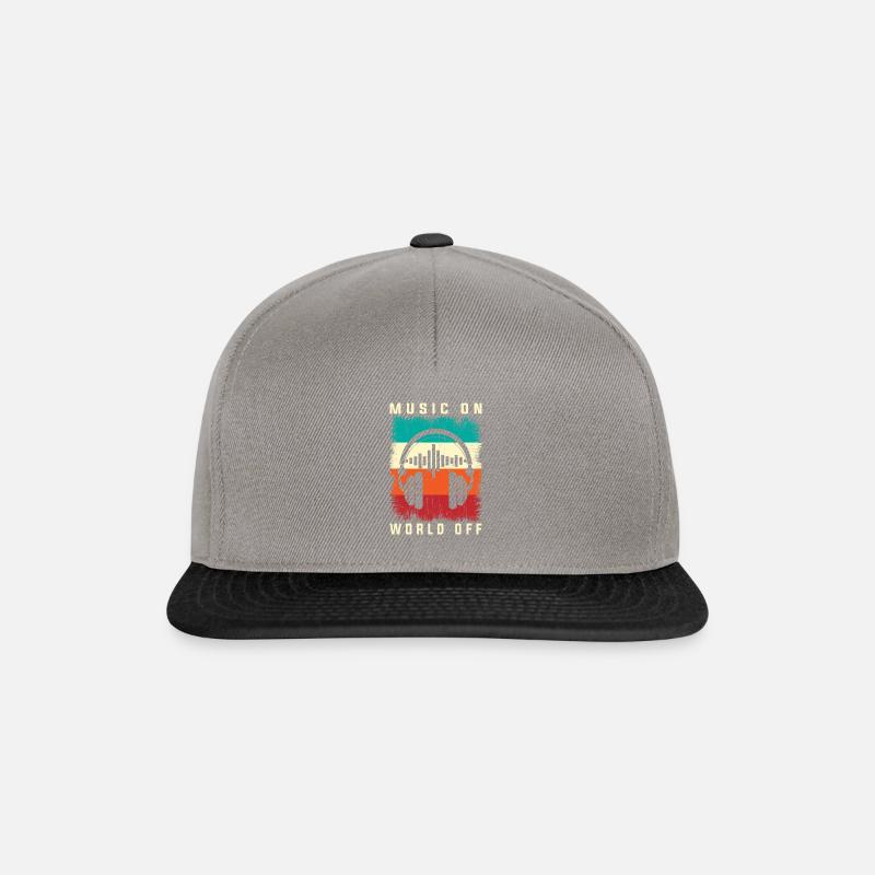 EGOSKiLL 2023 Music On World Off - Snapback Cap - Graphit/Schwarz