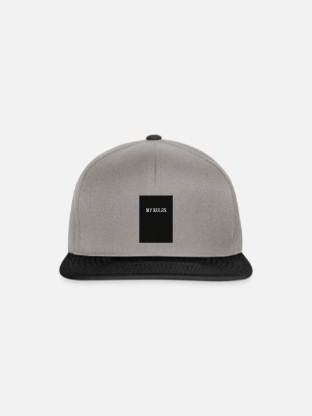 my dark rules - Snapback Cap - Graphit/Schwarz