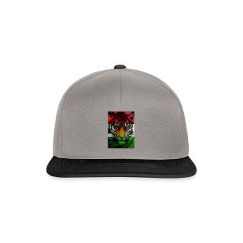 Flagge Kurdistans kleidung - Snapback Cap - Graphit/Schwarz - Vorne