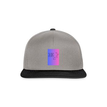 Motivieren ist das ziel - Snapback Cap - Graphit/Schwarz - Vorne