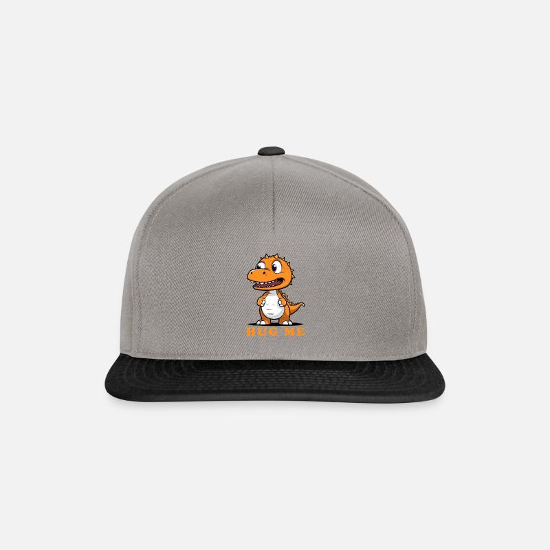 Hug Me Drache - Snapback Cap - Graphit/Schwarz