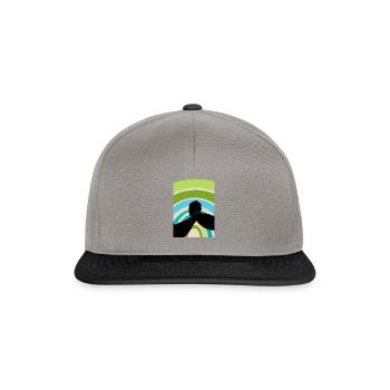 Biceps de l’homme fort - Casquette snapback - gris graphite/noir - Devant