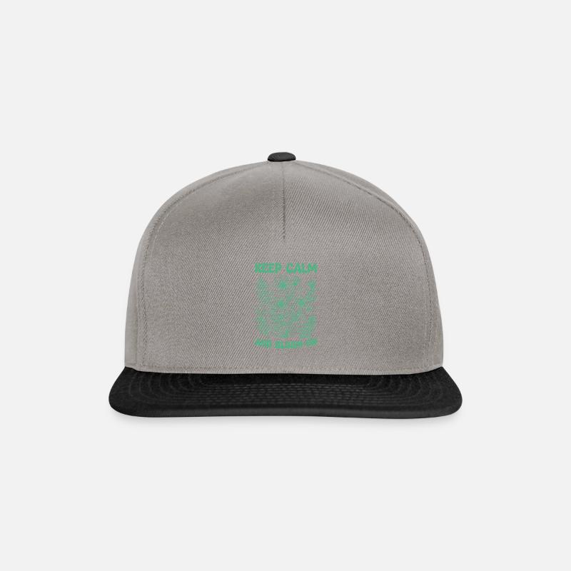 Bleiben Sie ruhig und blühen Sie weiter. - Snapback Cap - Graphit/Schwarz