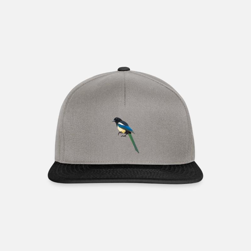 pie - Casquette snapback - gris graphite/noir