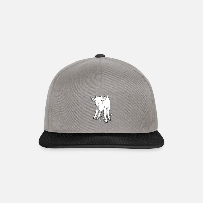 Chèvre mignonne - Casquette snapback - gris graphite/noir