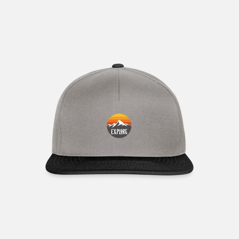 mountain sun explorer - Snapback Cap - graphite/black