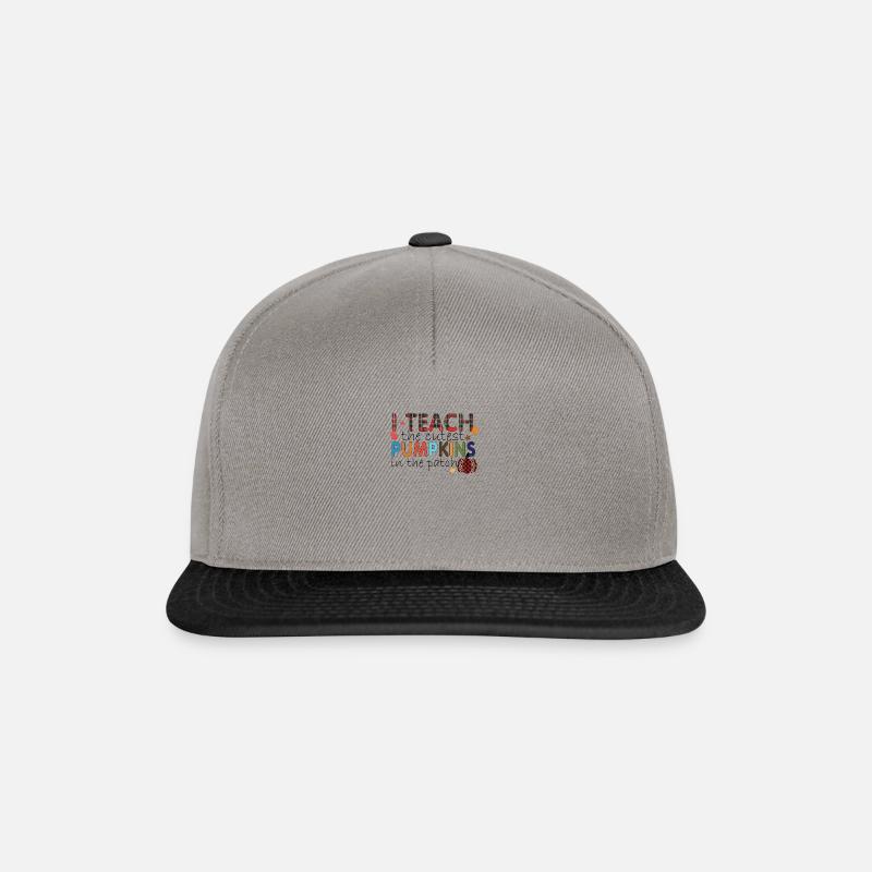 I Teach The Sweetest Pumpkins in the Patch Gift - Snapback Cap - graphite/black