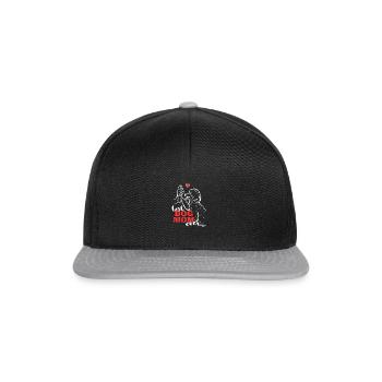 Beste Pudel Mama Poodle Hund - Snapback Cap - Schwarz/Grau - Vorne