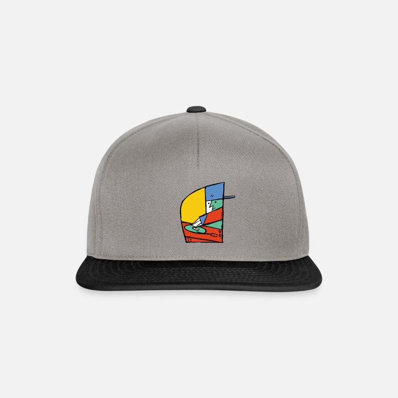 Deejay - Casquette snapback - gris graphite/noir