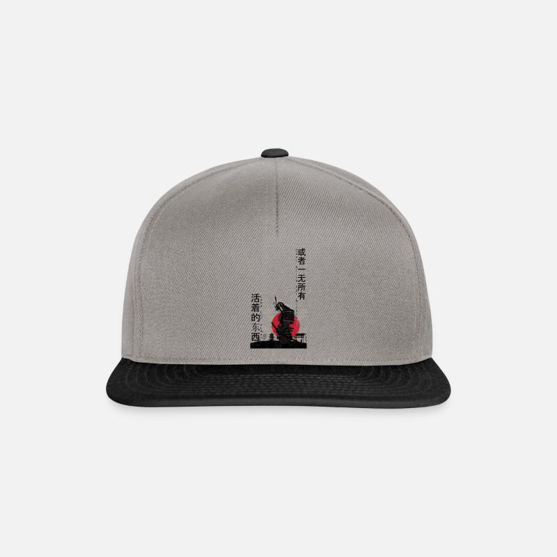 Live for something or die for nothing - Snapback Cap - graphite/black