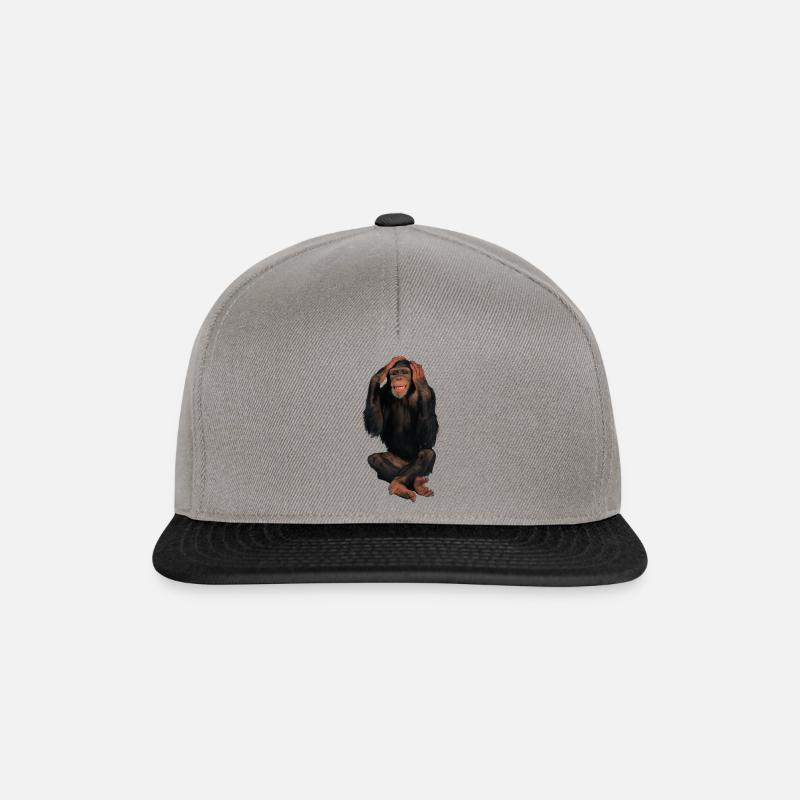 monkey - Snapback Cap - Graphit/Schwarz