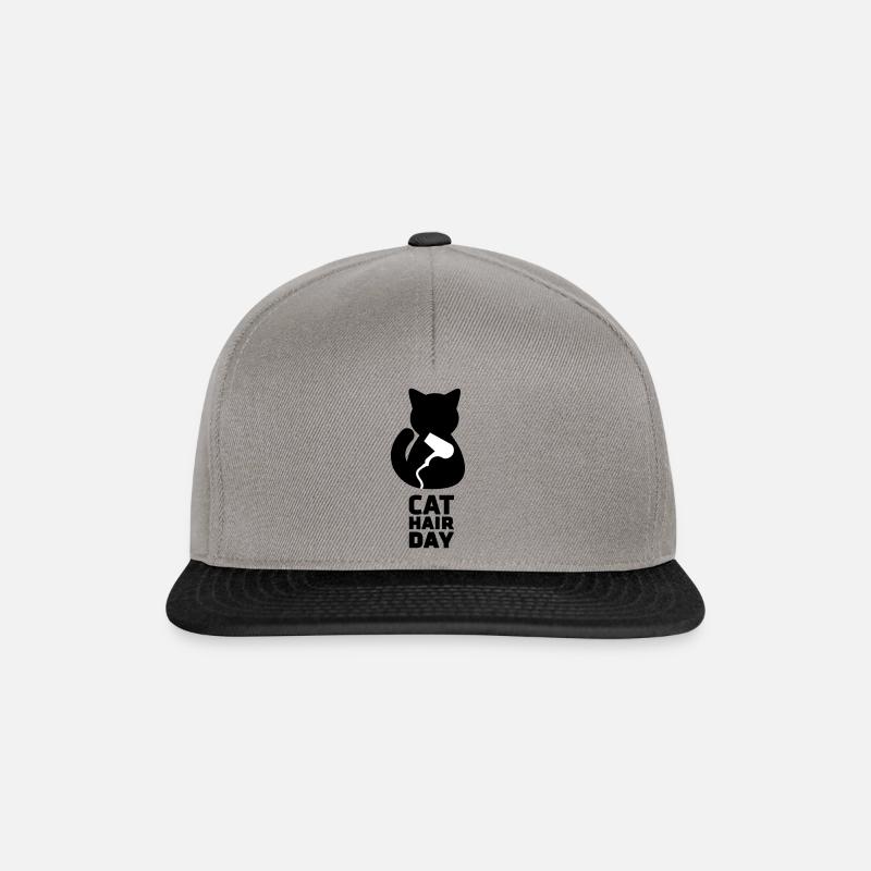 cat hair 00 - Snapback Cap - Graphit/Schwarz