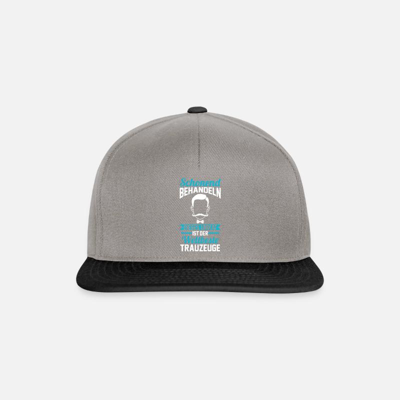 Trauzeuge - Snapback Cap - Graphit/Schwarz