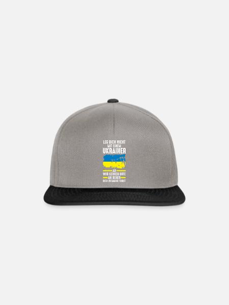 Ukraine Ukrainer Ukrainisches - Snapback Cap - Graphit/Schwarz