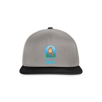 La vie avec de jolies loutres, animaux de la - Casquette snapback - gris graphite/noir - Devant