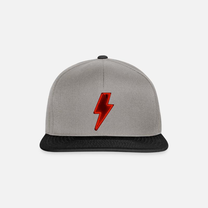 Neon-Taschenlampe - Snapback Cap - Graphit/Schwarz