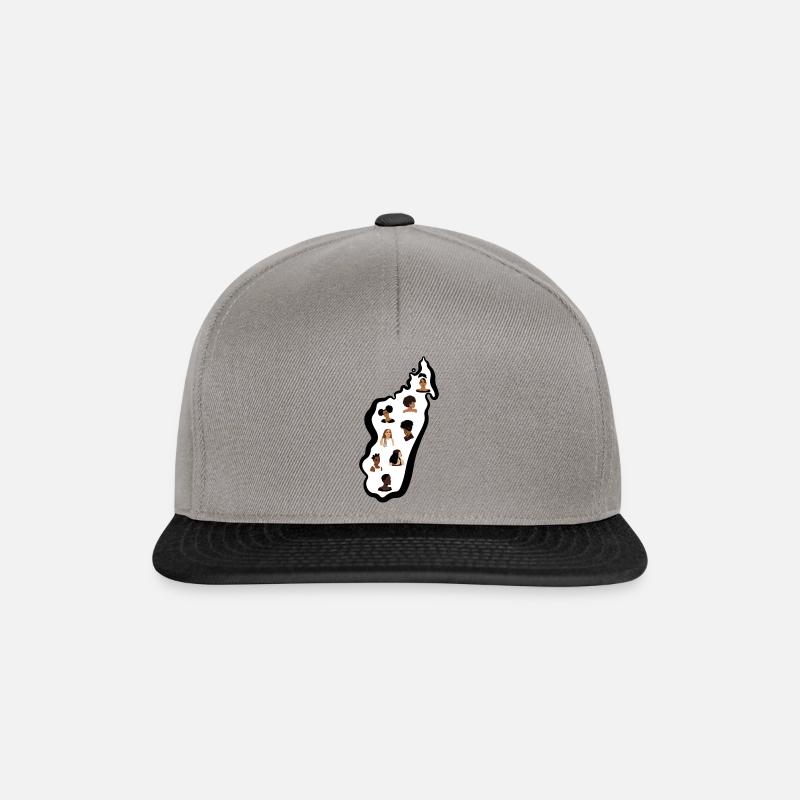 malagasy queen - Casquette snapback - gris graphite/noir