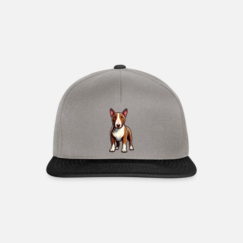 Bull terrier - Casquette snapback - gris graphite/noir