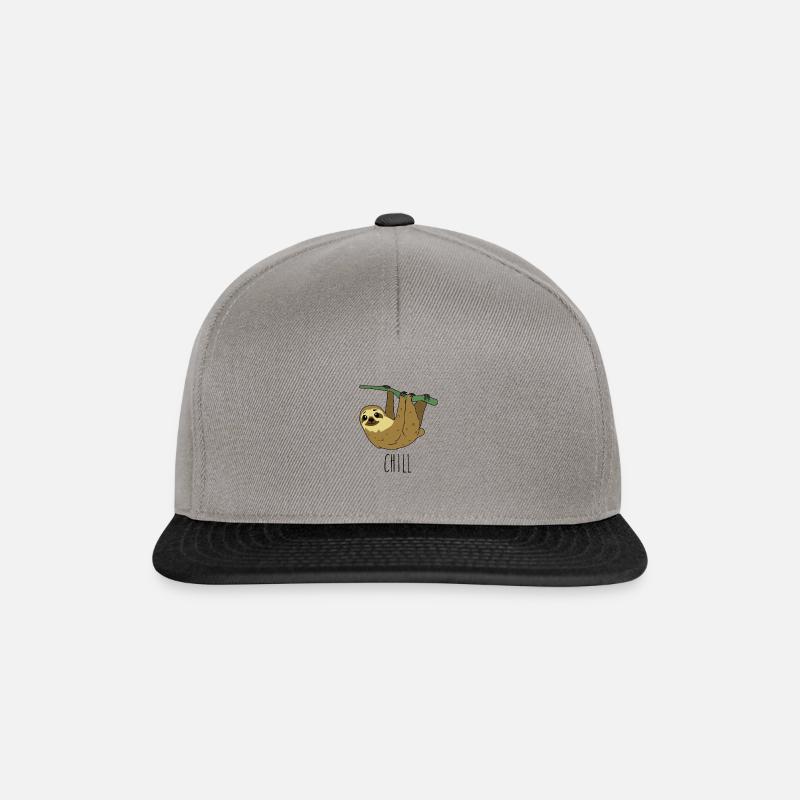 CHILL Faultier - Snapback Cap - Graphit/Schwarz