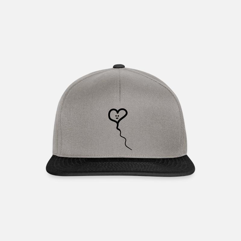 Smiley - Snapback Cap - Graphit/Schwarz