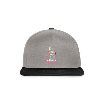 2nd Grade Teachers - Snapback Cap - Graphit/Schwarz - Vorne