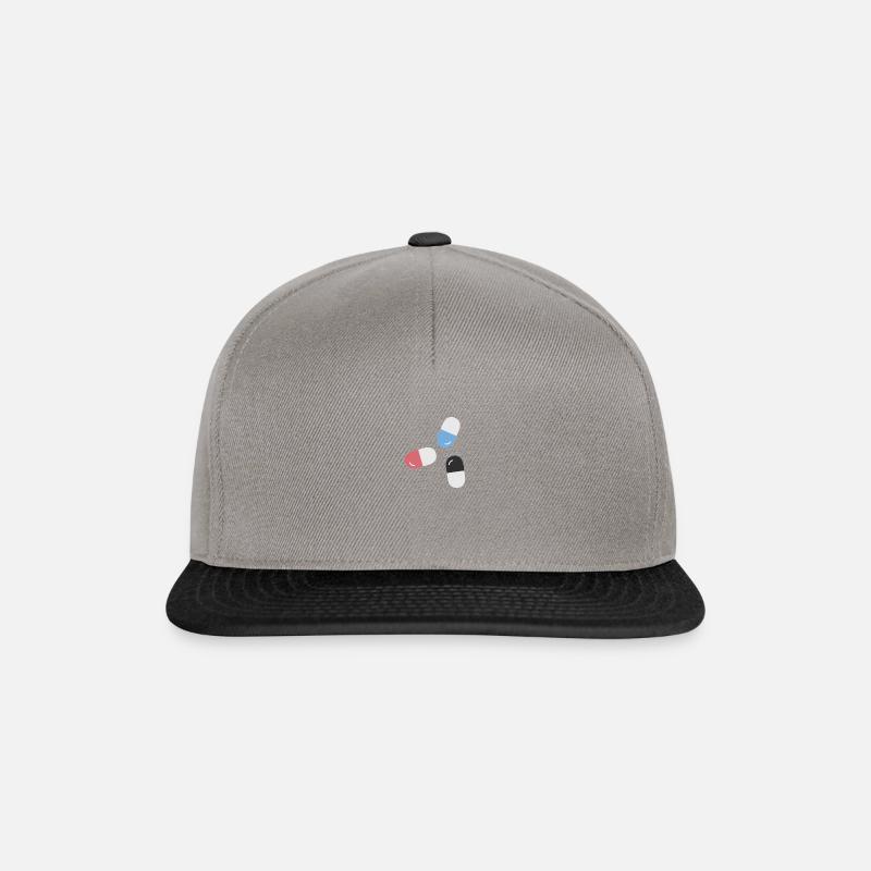 Pillen - Snapback Cap - Graphit/Schwarz