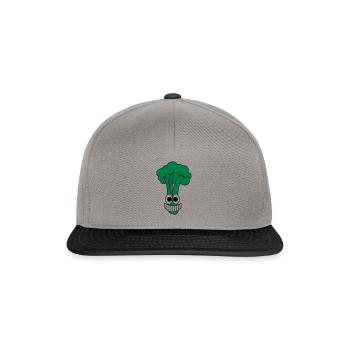 Happy broccoli - Snapback Cap - graphite/black - Front