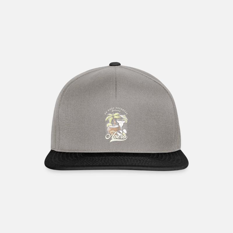 Entspannender Urlaub und Aperitif-Modus - Snapback Cap - Graphit/Schwarz